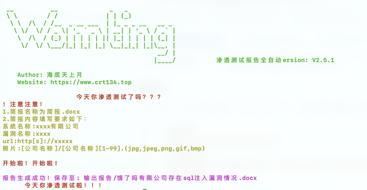 图片[4]-摸鱼神器-批量编写渗透测试报告-海底天上月